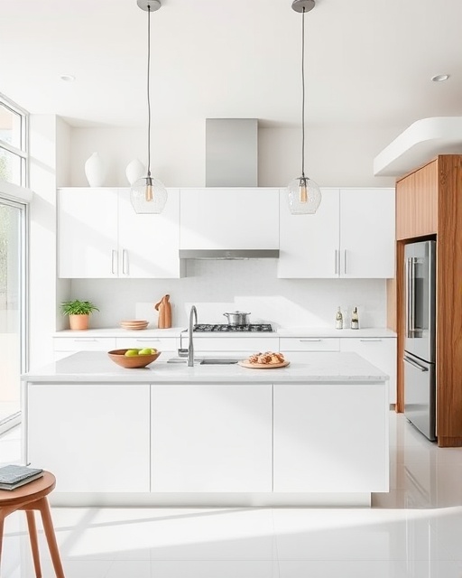 Modern Beyaz Mutfak İlham